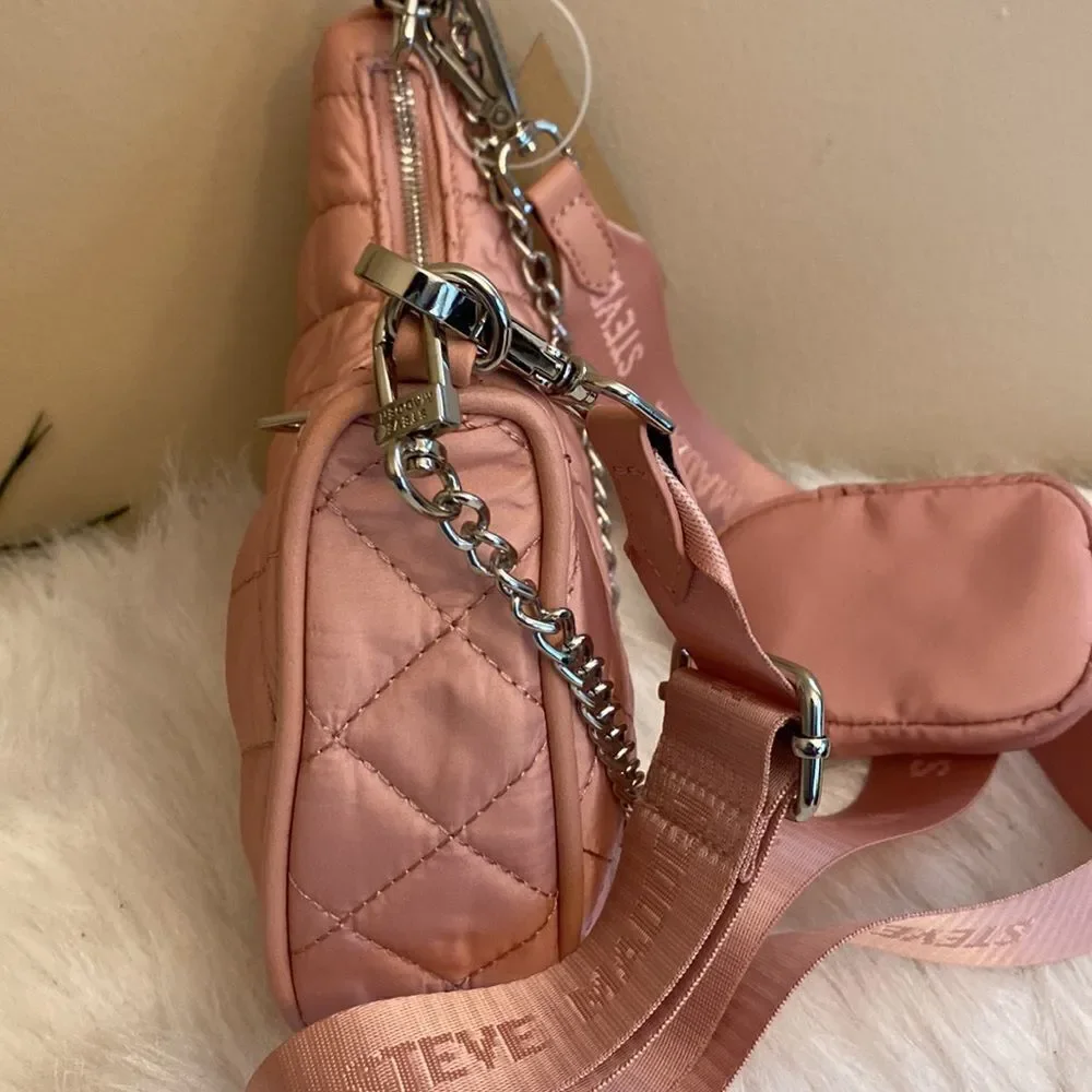 NWT Steve Madden (Btamela) Crossbody w/ AirPod Pouch- Peach - Picture 9 of 16